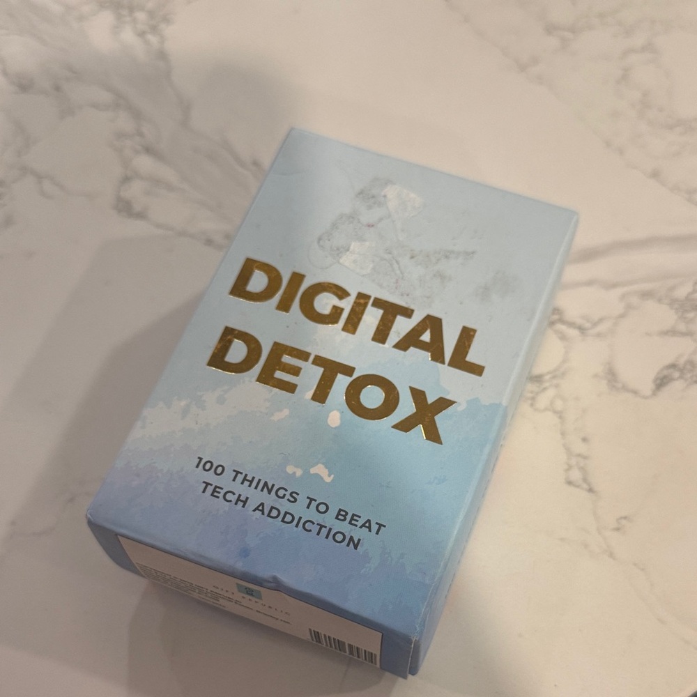 Digital Detox Card Game - Blue